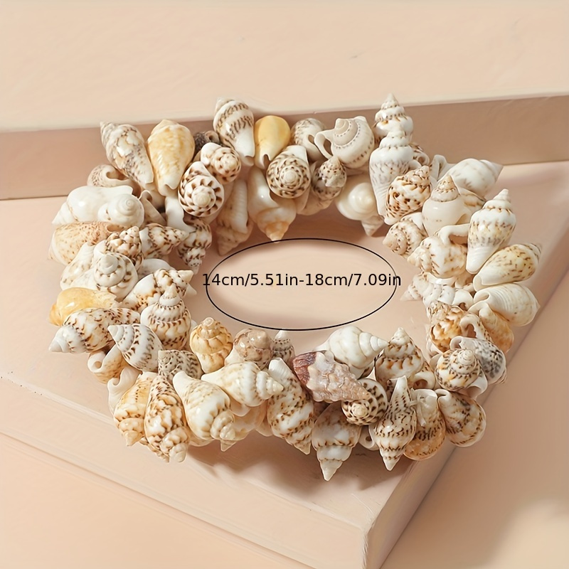 Boho Natural Conch Shell Bracelet for Women